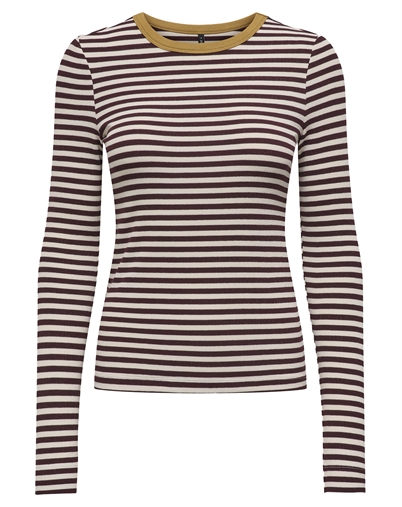 Only - ONLElene L/S Fitted Langærmet Trøje - Decadent Chocolate